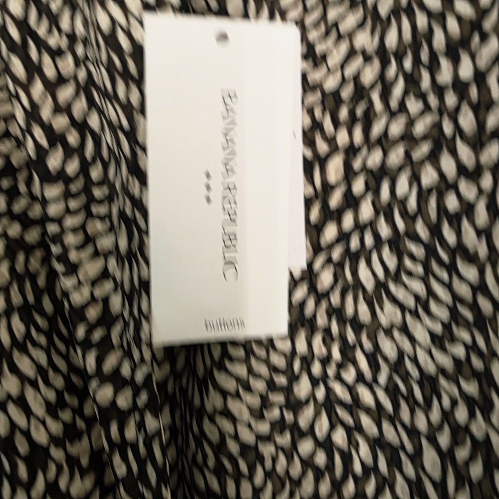 Banana Republic NWT Backless Tie Blouse | Animal Print Statement Top Size Small - Picture 10 of 12